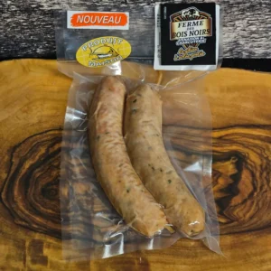 Saucisses Fumées au Poulet (vin et échalottes)
